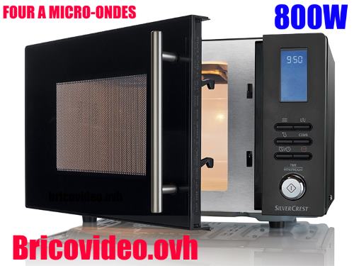 four-a-micro-ondes-lidl-silvercrest-smw-800-accessoires-test-avis-prix-notice-caracteristiques