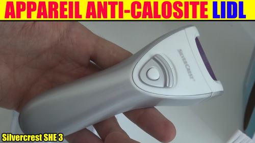 Appareil anti-callosités lidl silvercrest électrique SHE 3 ...