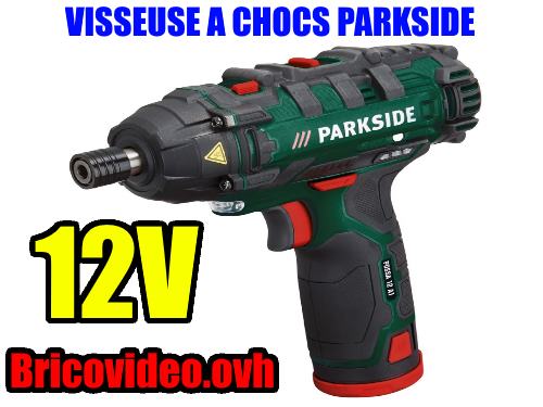 Visseuse à chocs PARKSIDE LIDL 12V 90 Nm PDSSA 12-LI déboulonneuse