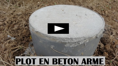 Faire un plot en béton armée pour terrasse, abris, serre de jardin etc.