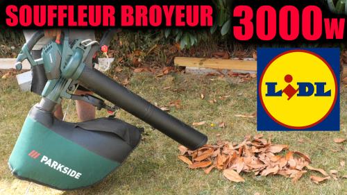 aspirateur souffleur broyeur de feuilles PARKSIDE PLS 3000