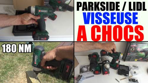 parkside perceuse visseuse a percussion sans fil psbsa 18-li a1 lidl